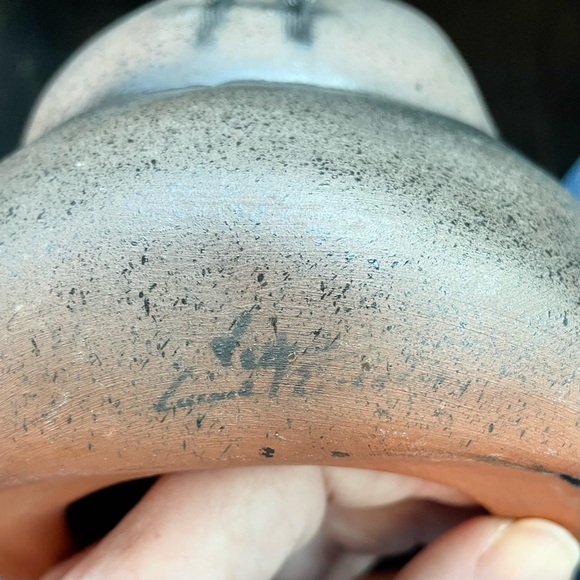 Vintage Eduardo Vega Red Clay Native American Woman Southwestern Ceramic 6” - Picture 13 of 14